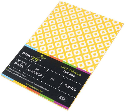 Paper Pep Craft Collection Unruled A4 A4 paper(Set of 2, Yellow)