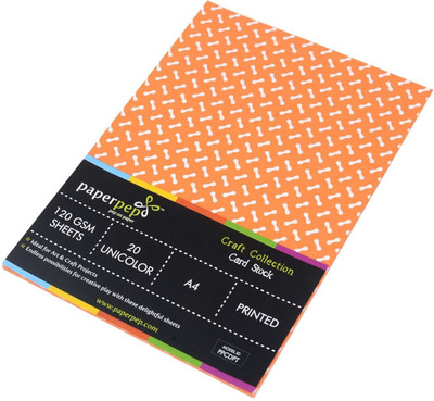 

Paper Pep Craft Collection Unruled A4 A4 paper(Set of 2, Orange)