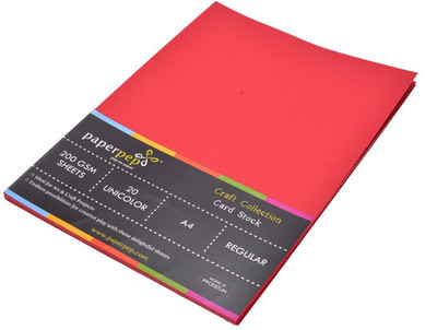 

Paper Pep Craft Collection Unruled A4 A4 paper(Set of 2, Red)