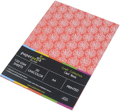 

Paper Pep Craft Collection Unruled A4 A4 paper(Set of 2, Red)