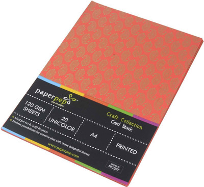 

Paper Pep Craft Collection Unruled A4 A4 paper(Set of 2, Red)