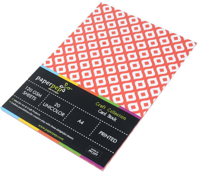 

Paper Pep Craft Collection Unruled A4 A4 paper(Set of 2, Red)