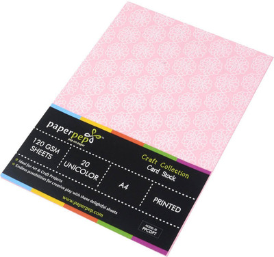 Paper Pep Craft Collection Unruled A4 A4 paper(Set of 2, Light Pink)