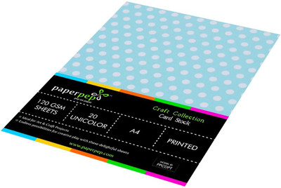 

Paper Pep Craft Collection Unruled A4 A4 paper(Set of 2, Baby Blue)