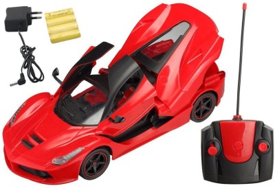 

Amaz-Hub Remote Controlled Ferrari Like Model Sports Car with Openable Doors |1:16 Scale R/C Rechargeable Ferrari with Opening Doors(Red)