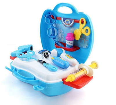 

Mahvi Toys Premium Quality Suitcase Carry Case Kids Real Action Portable Doctor Play Set