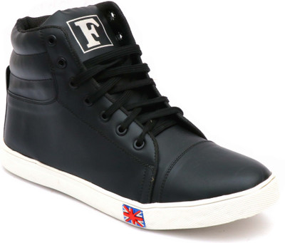 

Shoegaro Shoegaro Men's Black Synthetic Leather Casual Boots High Tops For Men(Black