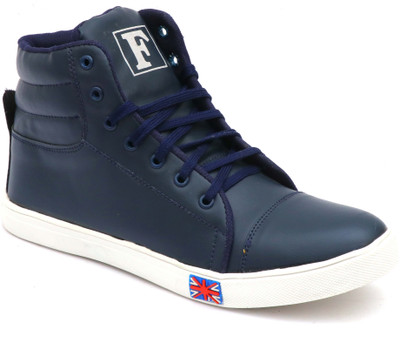 

Shoegaro Shoegaro Men's Blue Synthetic Leather Casual Boots Boots For Men(Blue