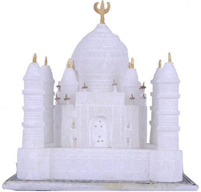 MEENA ART N CRAFT taj mahal gift, taj mahal replica, taj mahal showpiece, taj mahal model, marble taj mahal, crystal taj mahal Decorative Showpiece - 23 cm(Marble, White)