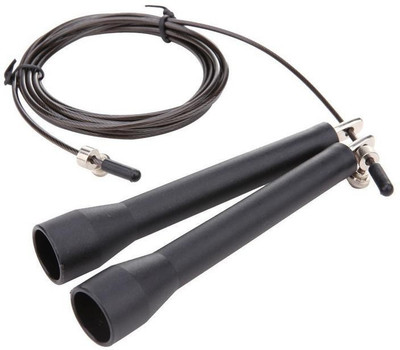 

Leosportz peed Skipping Rope Designed For Intermediate And Advanced Levels Speed Skipping Rope(Black, Length: 267 cm)