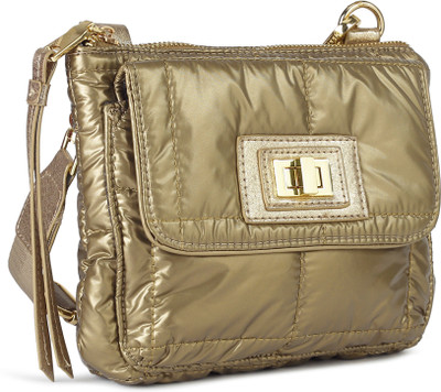 

Steve Madden Women Evening/Party Gold PU Sling Bag