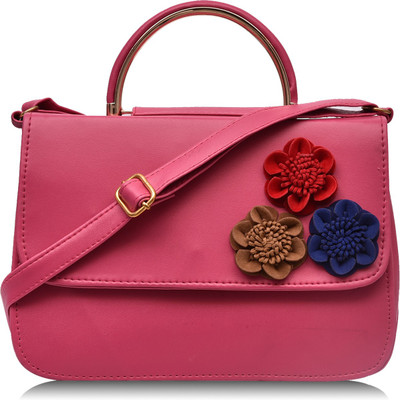 

Fristo Women Casual Pink PU Sling Bag