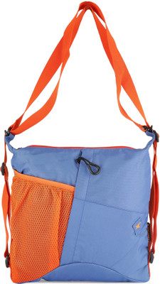 

Fastrack Women Casual Blue, Orange PU Sling Bag