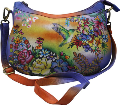 

Shankar Produce Women Casual Multicolor Genuine Leather Sling Bag