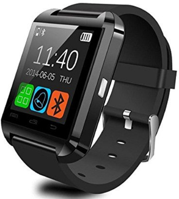 

KUKSHYA U8 Bluetooth Smart Watch Smartwatch(Black Strap Regular)