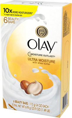 

Olay Ultra Moisture With Shea Butter 6 Beauty Bars(678 g, Pack of 6)