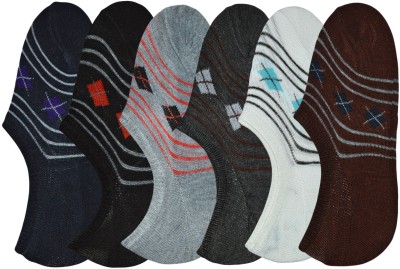 ME Stores Men & Women Printed Peds/Footie/No-Show(Pack of 6)