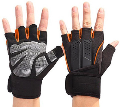 

Leosportz Premium Workout Gloves with Anti-Slip Silica Gel Palm/Wrist Strap for Weightlifting Cross Training Strength Training Bodybuilding Fitness,Perfect Durable Workout Gloves for Men & Women Gym & Fitness Gloves (, Orange, Black, Black;orange