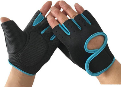 

Leosportz weight Lifting With Powerfull Grip Sports & Fitness Gym Gloves Gym & Fitness Gloves (, Blue, Black;bue