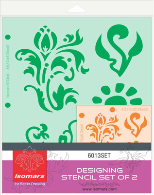 

Isomars Set of 2 - Design 13 Designing Stencil(Pack of 2, Engraved)