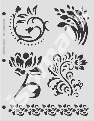 

Isomars Set of 2 - Design 17 Designing Stencil(Pack of 2, Engraved)