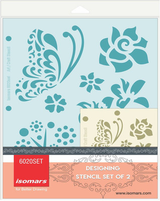 

Isomars Set of 2 - Design 20 Designing Stencil(Pack of 2, Engraved)