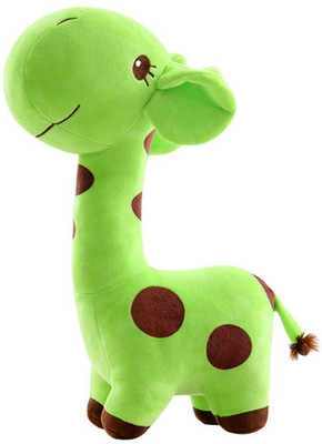 

ToynJoy Small Hanging Green Giraffe Cute Soft & Plush toy as Special Gift - 26 cm(Light Green)
