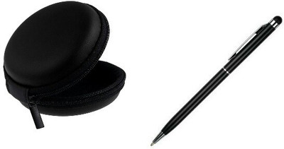 

Freya Pouch for HEADSET, EARPHONES, MEMORY CARDS, USB CABLE WITH 2 IN 1 CAPACITIVE TOUCH SCREEN PEN Stylus(Black)
