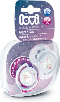 

Lovi Glow in the Dark-Dynamic Soother N&D Pink 0-3 Soother(Pink)
