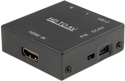

ROQ TV-out Cable Mini HD To AV Converter(Black, For Computer)