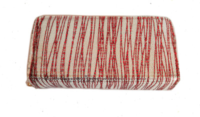 

laivish fashion Girls Grey Fabric Wallet, Red