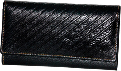 

BYB Buyyourbest.com Girls Black Genuine Leather Wrist Wallet(5 Card Slots)