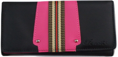 zilmil Girls Black Artificial Leather Wallet(4 Card Slots)