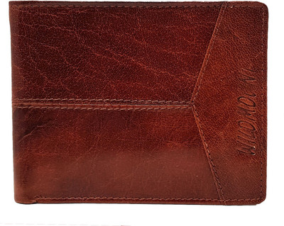

Wildmount Men Brown Genuine Leather Wallet(3 Card Slots)