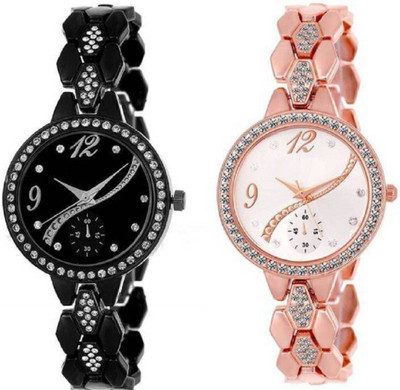 

Miss Perfect Women Rosrgold and Black Ad Dail K178NC2K Watch - For Girls Watch - For Girls