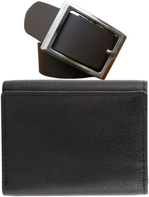 

Peacock Mundkar Wallet, Belt Combo(Black)