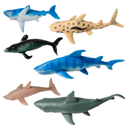 

Apurbas Jumbo Size 7.2 Inch Sea Animals Ocean Marine Sea Creatures Toy Figures (6 Piece Set)(Multicolor)