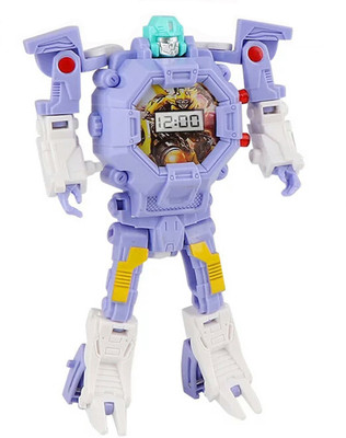 

TALKING GANESHA Transformers Robot Toy Convert to Digital Watch for Kids - Multicolor(Multicolor)