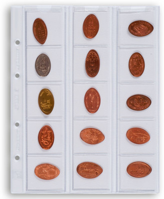 

Lighthouse Coin Sheets OPTIMA - for 15 Coins upto 42mm Clear