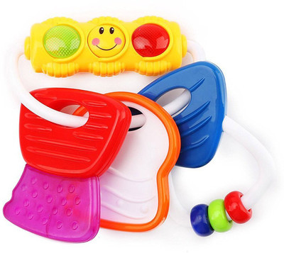 

PRESENTSALE Baby Teether Rattle Toy Colourful Activity Toys Keys Rattle(Multicolor)