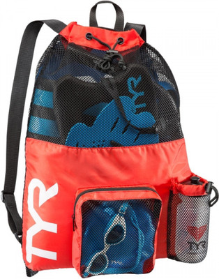 

TYR Alliance Big Mesh Mummy Backpack 40 L Backpack(Red), Red/black