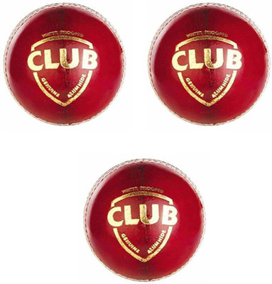 

QUINERGYS ™ Pace Tanned Leather Corky Cricket Ball Red Cricket Leather Ball(Pack of 3, Red)