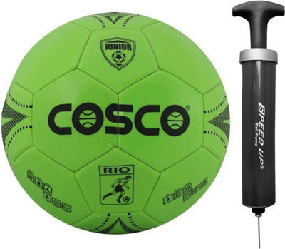 

Cosco Rio Football for Juniour with Speed Up Ball Pump Football - Size: (Pack of 1, Green