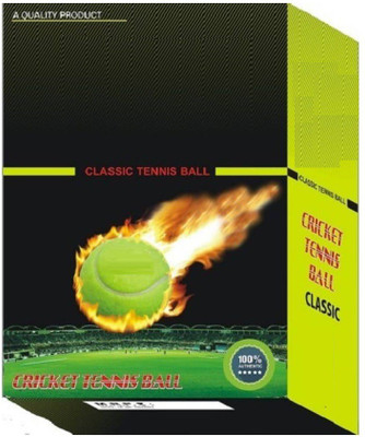 

QUINERGYS ™ Professional Grade Nitro Light Tennis Cricket Ball Cricket Tennis Ball(Pack of 6, Yellow), Yellow-type-030
