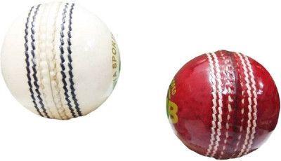 

QUINERGYS ® Original & Branded Sovereign Special County A Cricket Ball Cricket Leather Ball(Pack of 2, White, Red)