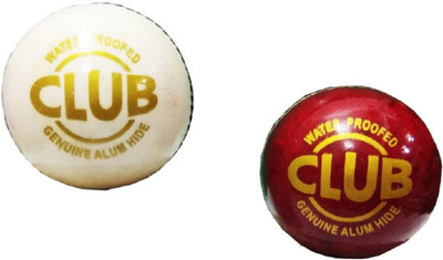 

QUINERGYS ™ Hand-Crafted Cricket Ball Club Match "A" Mens 156g (5.5oz) Cricket Ball Cricket Leather Ball(Pack of 2, White, Red)