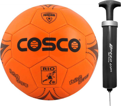 

Cosco Rio Football for Juniour with Speed Up Ball Pump Football - Size: (Pack of 1, Orange