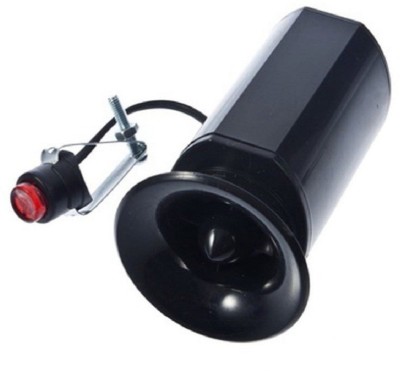 

PEDAL MACHINE Electronic Horn Bell (waterproof) 6 Sounds Bell Alarm Siren Loud Horn black with inserted bettery Bell(Black)