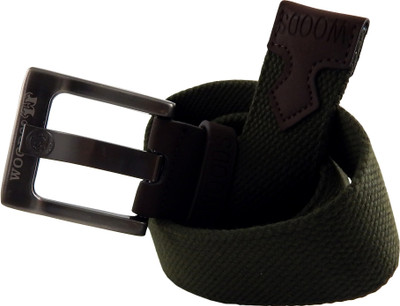 

WOODS Men Formal, Casual Green Canvas, Fabric, Synthetic Belt