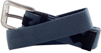

WOODS Men Formal, Casual Blue Canvas, Fabric, Synthetic Belt, Grey